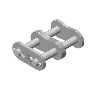 100-2CL ANSI Standard Roller Chain 100-2 Double Strand Connecting Link Cotter Pin Type 1-1/4 inch pi