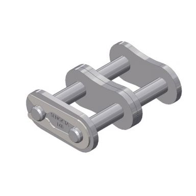 16B-2CL British Standard Roller Chain 16B-2 Double Strand Connecting Link Spring Clip Type 1 inch pi