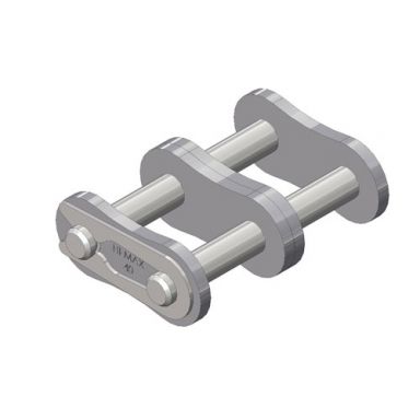 40-2HMCL ANSI Standard Roller Chain 40-2 Double Strand Connecting Link Spring Clip Type 1/2 inch pit