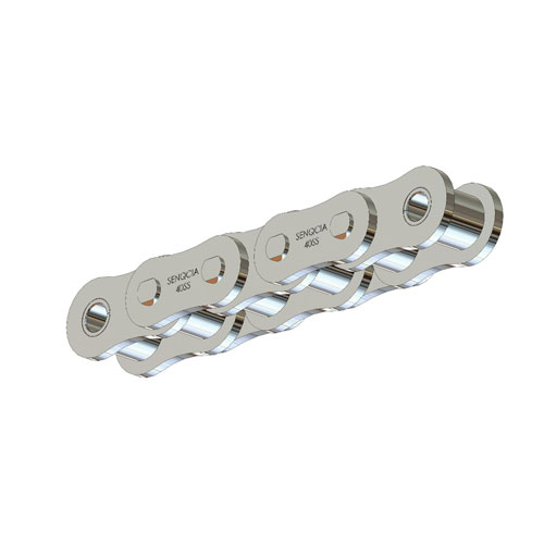 40SSRB 304 Stainless Roller Chain 40 Riveted 304SS 10 Foot Box 1/2 inch ...