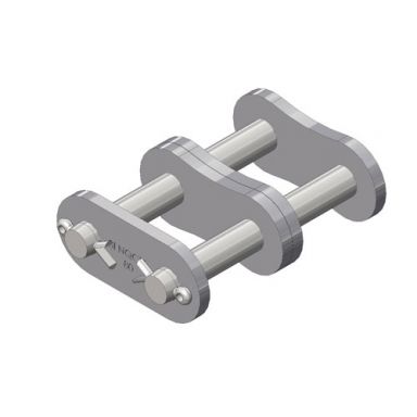 80-2CL ANSI Standard Roller Chain 80-2 Double Strand Connecting Link Cotter Pin Type 1 inch pitch