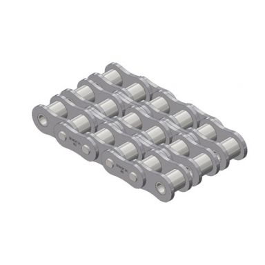 80-3RB ANSI Standard Roller Chain 80-3 Riveted Triple Strand 10 Foot Box 1 inch pitch