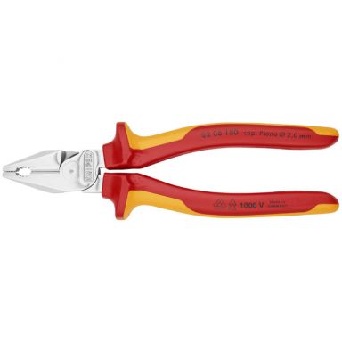 KNIPEX 02 06 180 - High Leverage Combination Pliers-1000V Insulated