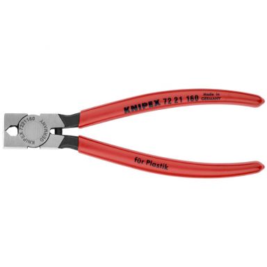 KNIPEX 72 21 160 - Diagonal Pliers for Flush Cutting Plastics 85 Degree Angled