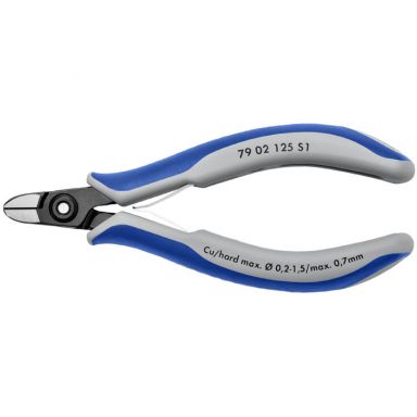 KNIPEX 79 02 125 S1 - Aviation Round Nose Diagonal Cutters