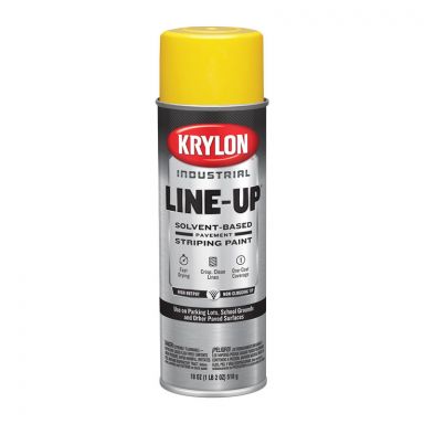 Krylon Industrial K008301 Highway Yellow Line-Up Solvent-Based Pavement Striping Paint - Case of 6 C