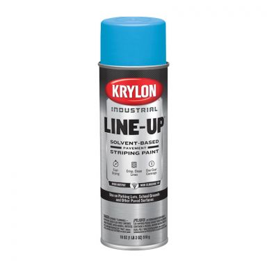 Krylon Industrial K008302 Accessibility Blue Line-Up Solvent-Based Pavement Striping Paint - Case of