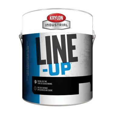 Krylon Industrial K41130404-16 Parking Lot White Line-Up Water-Based Pavement Striping Paint 1 Gallo