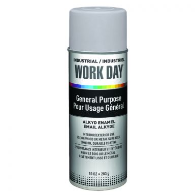 Krylon A04418007 Gray Primer Industrial Work Day Spay Paint 10 oz. Aersol Can - Case of 12