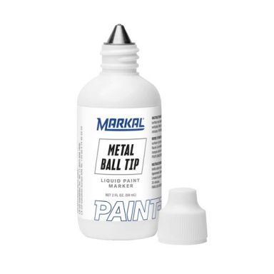 Markal 84600 Paint-Riter Metal Ball Tip  Marker White Carded