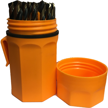 Norseman AQF-29P Ultra-Dex Bully‚Ñ¢ Premium 29 Piece Jobber Length Drill Bit Set Orange - 46962