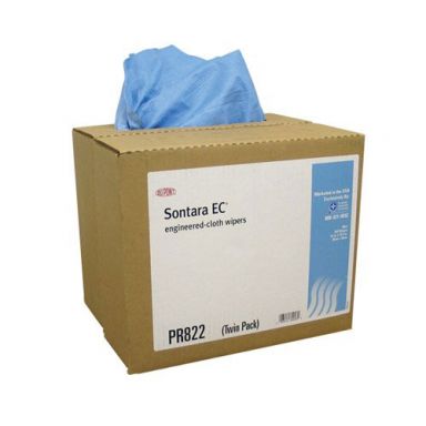 M-PR822 - Sontara EC Wipes, Creped Blue 12 x 16.5