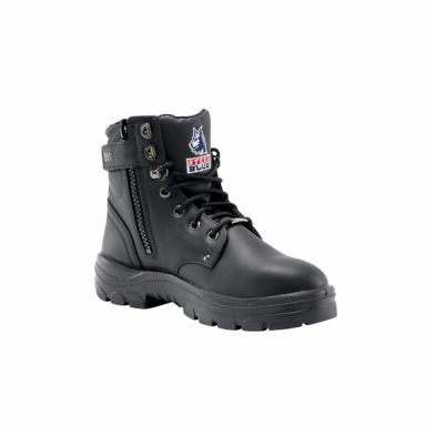 Steel Blue Mens Argyle Zip Black 6-Inch Lace-Up Ankle Boot