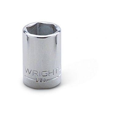 Wright Tool 3008 3/8 Drive 1/4-Inch 6 Point Chrome Socket