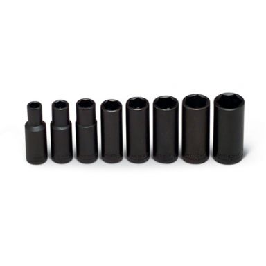 Wright Tool 314 3/8 Drive 8 Piece Deep Impact Socket Set 5/16-Inch - 3/4-Inch