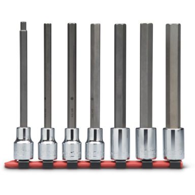 Wright 316 - 3/8 Drive 7 Piece Long Length Hex Bit Socket Set, Made in the USA