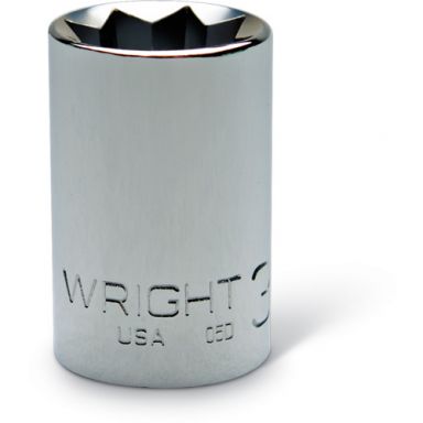 Wright Tool 3308 3/8 Drive 1/4-Inch Special 8 Point Chrome Socket