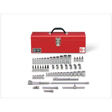 Wright Tool 348 3/8 Drive 57 Piece 12 Point Standard & Deep Flex Socket Set