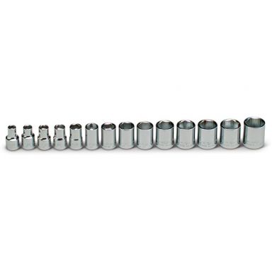 Wright Tool 354 3/8 Drive 14 Piece Metric Socket Set 6mm - 19mm
