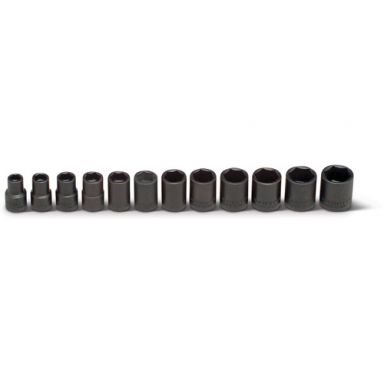 Wright Tool 356 3/8 Drive 12 Piece Impact Metric Socket Set 8mm - 19mm 6 Point Standard