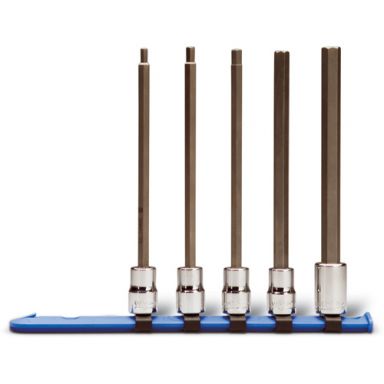 Wright Tool 361 3/8 Drive 5 Piece Metric Long Length Hex Bit Socket Set