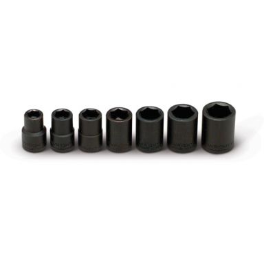 Wright Tool 408 1/2-Inch Drive 7 Piece Impact Socket Set 7/16-Inch - 13/16-Inch