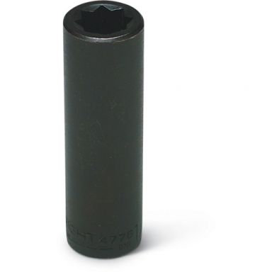 Wright Tool 4772 1/2-Inch Drive 3/8-Inch  8 Point Black Industrial (Double Square) Deep Impact Socke
