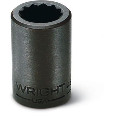 Wright Tool 4864 1/2-Inch Drive 7/16-Inch 12 Point Standard Impact Socket