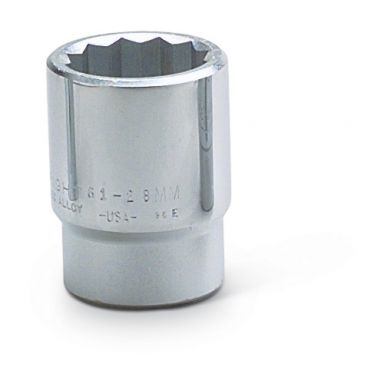 Wright Tool 61-20MM 3/4 Drive 20mm 12 Point Chrome Metric Socket