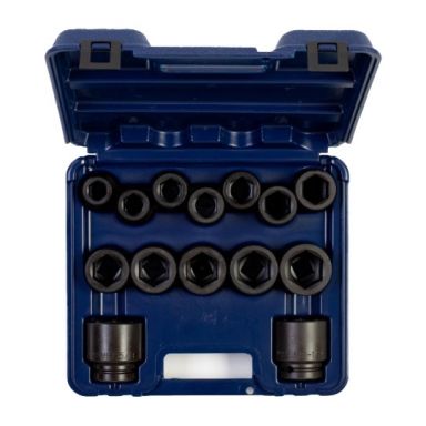 Wright Tool 610-MC 3/4" Drive 14 Piece Blow Molded Case SAE Impact Socket Set