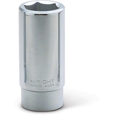 Wright Tool 6524 3/4 Drive 3/4-Inch 6 Point Chrome Deep Socket