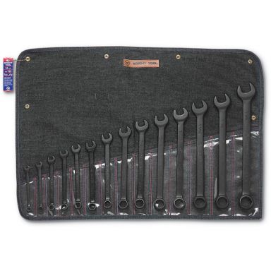 Wright 721 - 14 Piece Black Industrial Combination Wrench Set 3/8 - 1-1/4, Made in the USA
