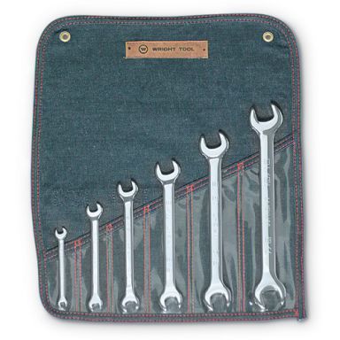 Wright Tool 736 6 Piece 1/4-Inch - 15/16-Inch Open End Wrench Set