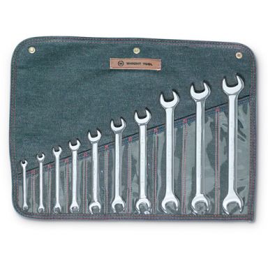 Wright Tool 741 10 Piece Metric Open End Wrench 6mm x 7mm - 24mm x 26mm