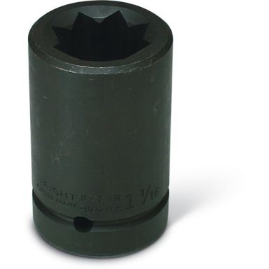 Wright Tool 8924R 1-Inch Drive 3/4-Inch 8 Point Double Square Deep Impact Socket - Railroad Socket