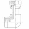 Hydraulic Fitting FS6503-06-06-FG 06FP-06FFSS 90 Degree Elbow Forged