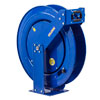 COXREELS EZ-TBHL-3100 - Safety Series Spring Rewind Dual Pedestal Hose Reel for breathing air & clean fluids