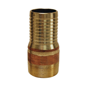 12-8 NPT Male x 12 Hose ID Barbed 12-8 NPT Male x 12 Hose ID Barbed Dixon Valve & Coupling Dixon STC120 Plated Steel Hose Fitting King Combination Nipple Threaded End with No Knurl 