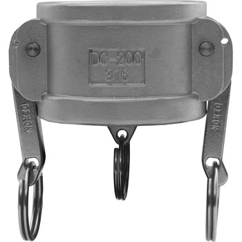 1-1/4" Dixon Dust Cover Brass Lockable Quick Cam & Groove Cap Fitting G125-DC-BR 