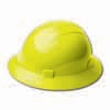 ERB Safety 19228 - Americana Full Brim Mega Ratchet Hi Viz Yellow  Hard Hat
