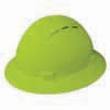 ERB Safety 19330 - Americana Full Brim Vent Standard Hi-Viz Lime Hard Hat