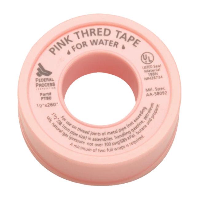 PT80-24 Pink Thred Tape - HD 1/2" x 260" Roll