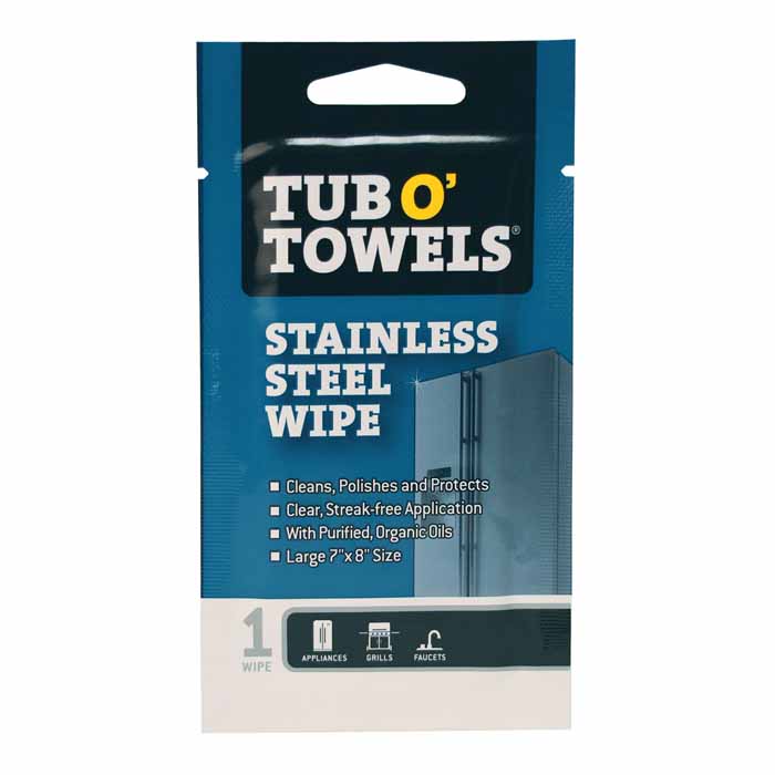 TW01-SS Tub O Towels Stainless Steel Single Packs