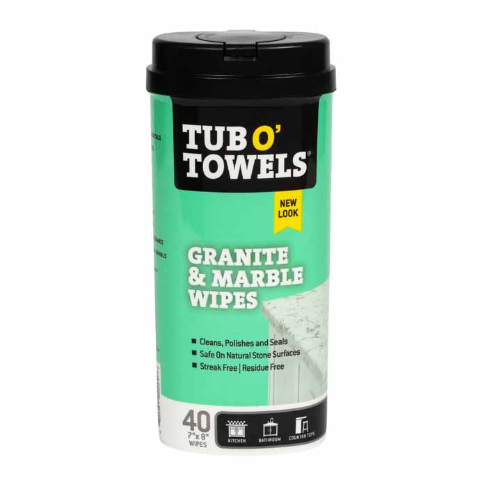 TW40-GR Tub OTowel Granite & Marble 40 Towel Canister
