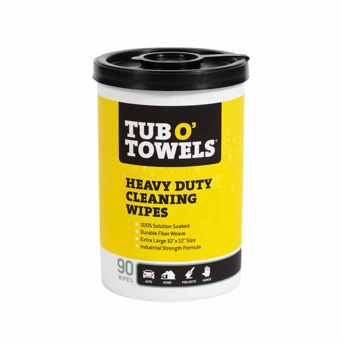 TW90 Tub O Towels Heavy Duty Cleaning Wipes, 90 Count
