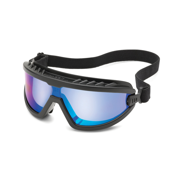 Gateway Safety 4589F Wheelz Blue Mirror fX2 Anti-Fog Lens Safety Goggles