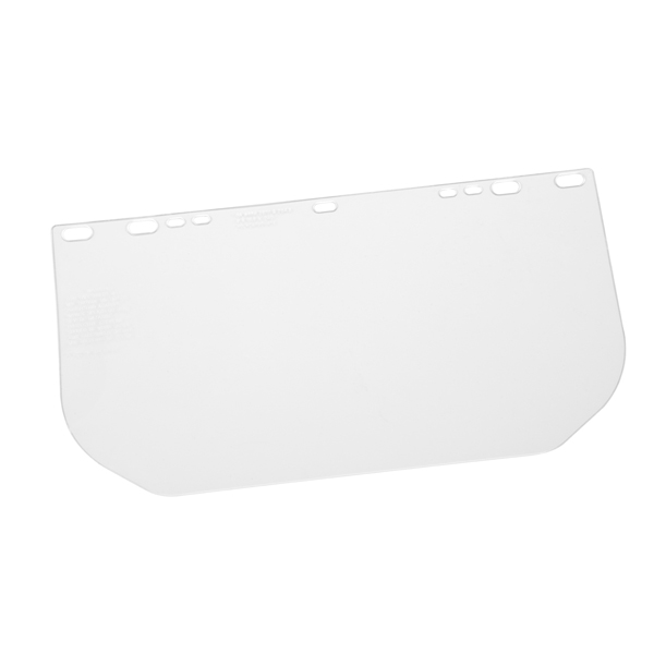 Gateway Safety 654 Flat Stock Visor 8 x 15-1/2" Clear Lens Face Shield