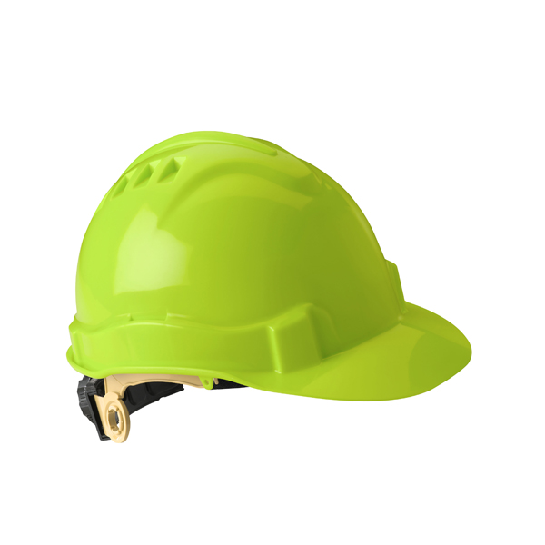 Gateway Safety 72218 Serpent Cap Style Unvented Hi-Viz Limon Hard Hat