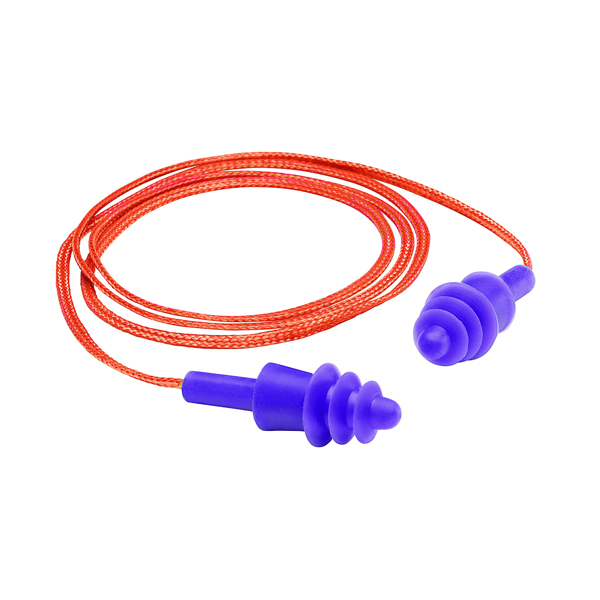 Gateway Safety 93012 Twisters Corded Purple Earplugs
