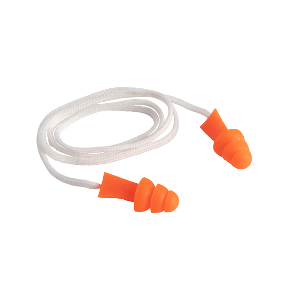 Gateway Safety 941120 Tri-Grip Orange/White 27 NRR Corded Earplugs, TASCO 9030